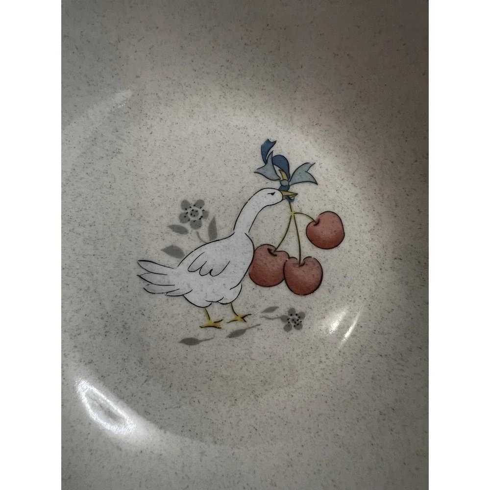 VTG International Tableworks Stoneware Marmalade Goose‎ Soup Cereal Bowl 2 Pc